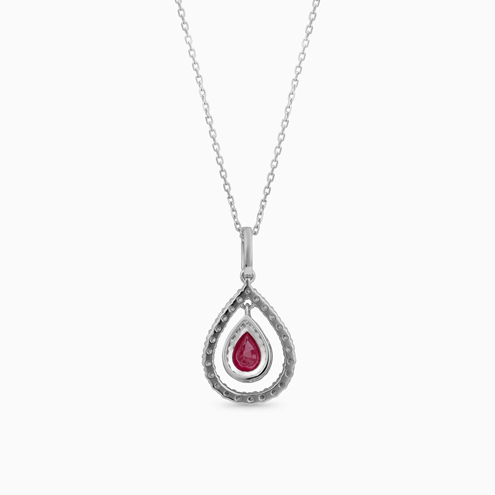 Ruby Diamond Necklace