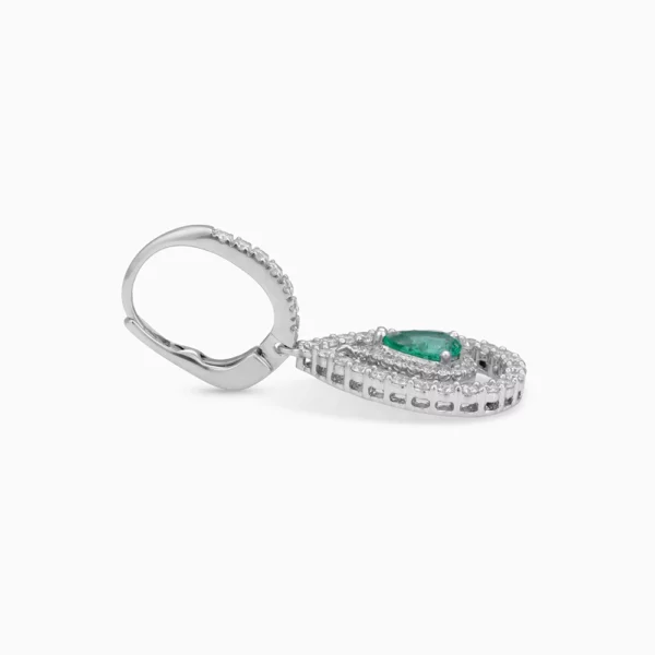 Emerald Diamond  Earring