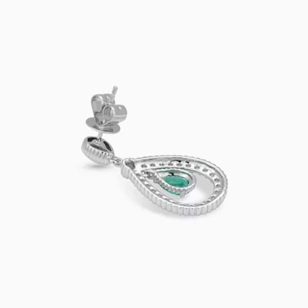 Emerald Diamond  Earring